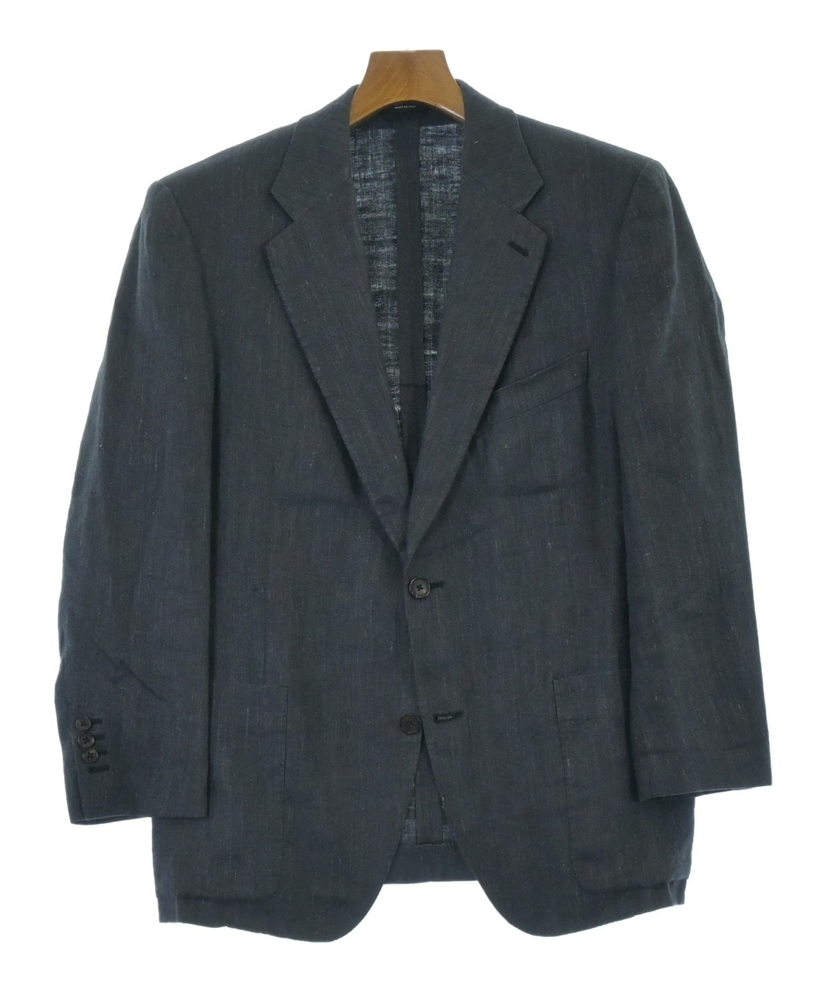 HERMES（エルメス）テーラードジャケット 紺 サイズ:48(L位) メンズ