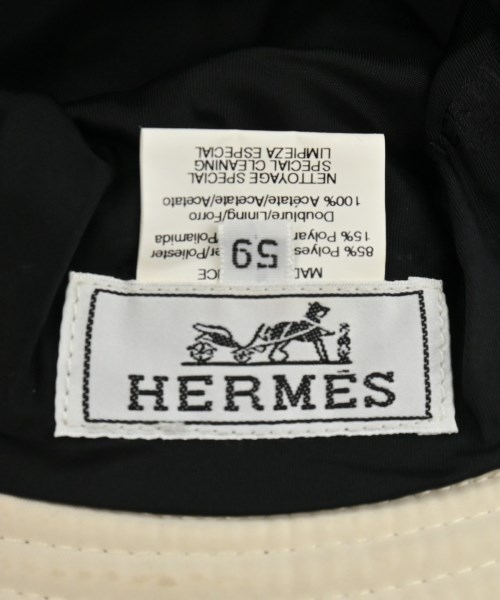 HERMES（エルメス）ハット 黒 サイズ:59 レディース/2200640590055