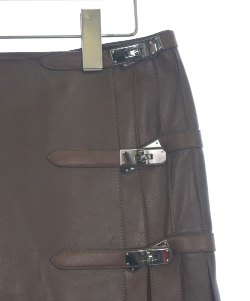 HERMES（エルメス）ロング・マキシ丈スカート 茶 サイズ:38(S位) レディース/2200640792343