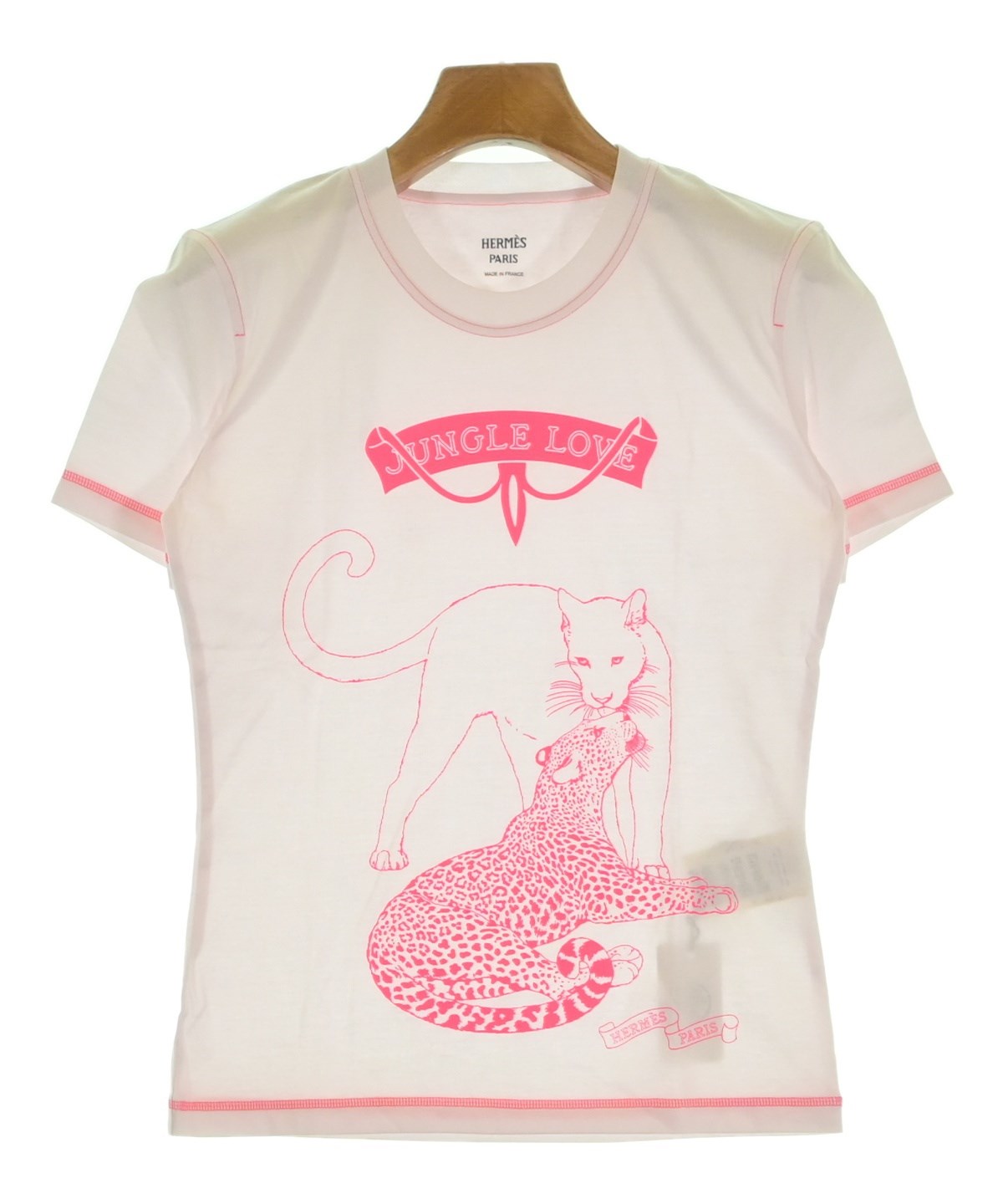 HERMES（エルメス）Tシャツ・カットソー ピンク サイズ:34(XXS位