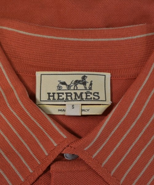 HERMES（エルメス）ポロシャツ オレンジ サイズ:S メンズ/2200641186073
