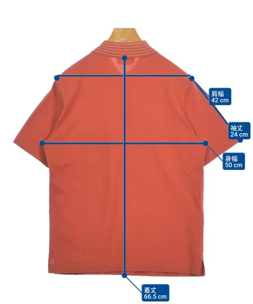 HERMES（エルメス）ポロシャツ オレンジ サイズ:S メンズ/2200641186073