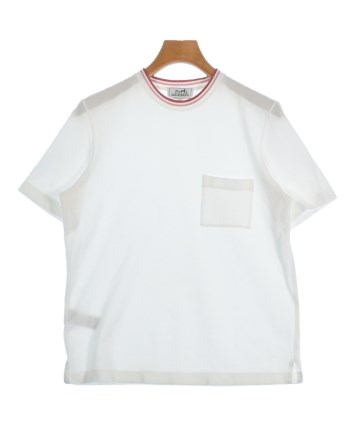 HERMES ホワイト Tシャツ Mサイズ HERMES（エルメス）Tシャツ・カットソー 白 サイズ:S メンズ