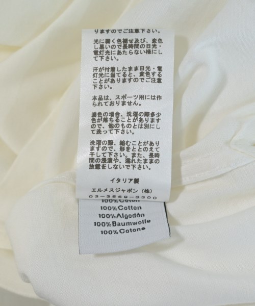 HERMES（エルメス）Tシャツ・カットソー 白 サイズ:S メンズ/2200641186097