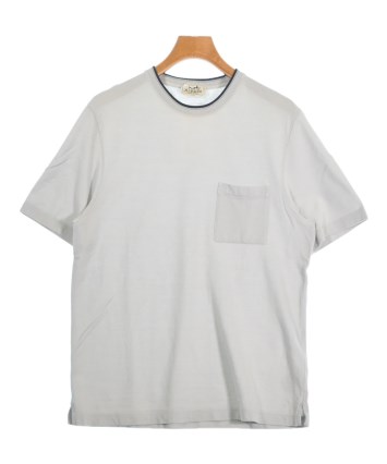 HERMES（エルメス）Tシャツ・カットソー グレー サイズ:L メンズ