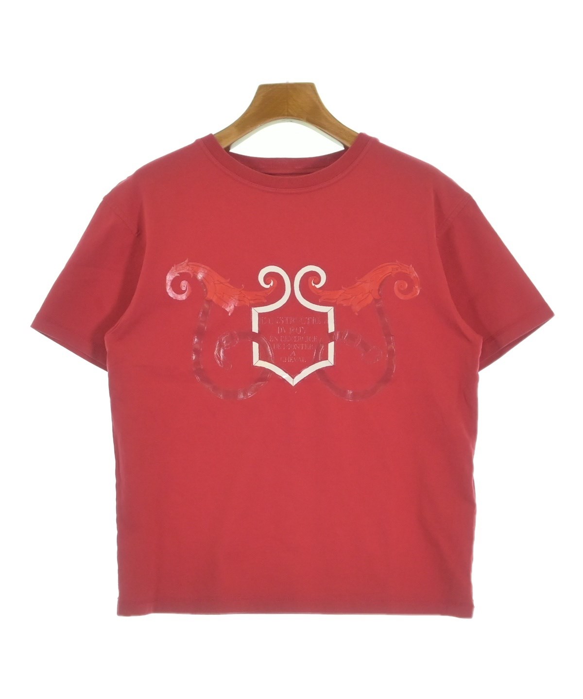 専用 正規品 エルメス レディース Tシャツ 34 ワインレッド HERMES（エルメス）Tシャツ・カットソー 赤 サイズ:34(XXS位