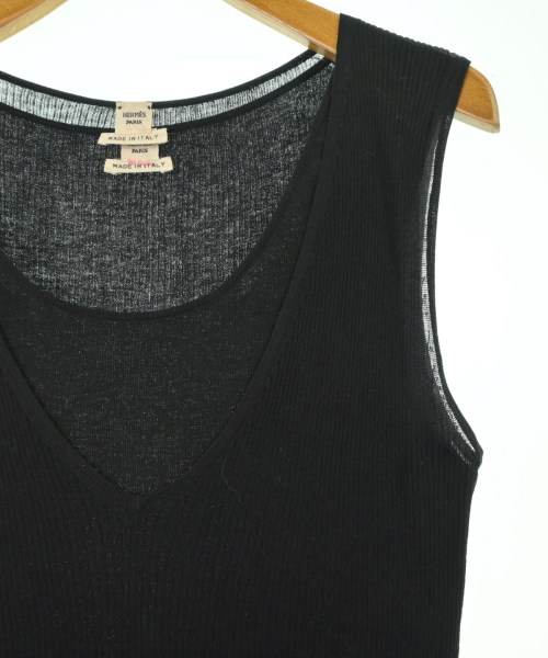 HERMES（エルメス）ベスト/ノースリーブ 黒 サイズ:38(S位) レディース/2200628672100