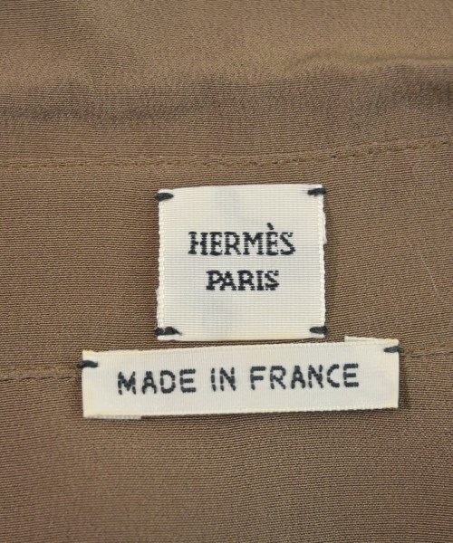 HERMES（エルメス）シャツワンピース 茶 サイズ:34(XXS位) レディース/2200641839030