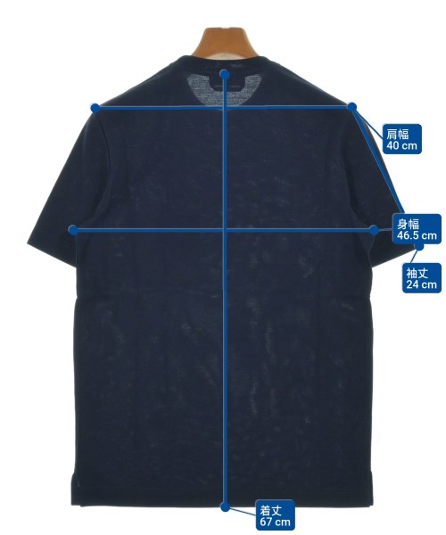 HERMES（エルメス）Tシャツ・カットソー 紺 サイズ:XS メンズ/2200641700156
