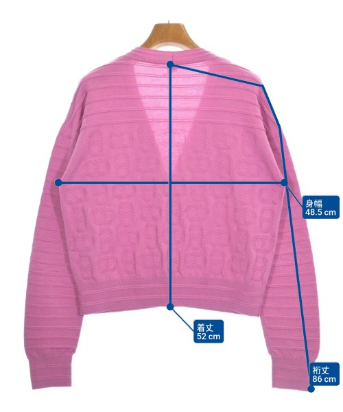 HERMES（エルメス）カーディガン ピンク サイズ:38(S位) レディース/2200641825064