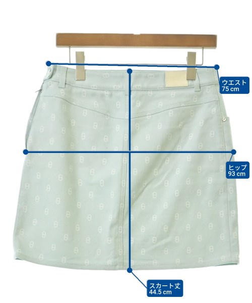 HERMES（エルメス）ひざ丈スカート 青 サイズ:40(M位) レディース/2200641825255