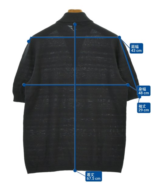 HERMES（エルメス）ニット・セーター 紺 サイズ:M メンズ/2200642314017