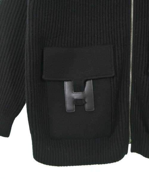 HERMES（エルメス）カーディガン 黒 サイズ:40(M位) レディース/2200642338013