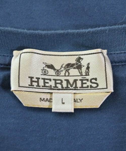 HERMES（エルメス）Tシャツ・カットソー 紺 サイズ:L メンズ/2200643204027