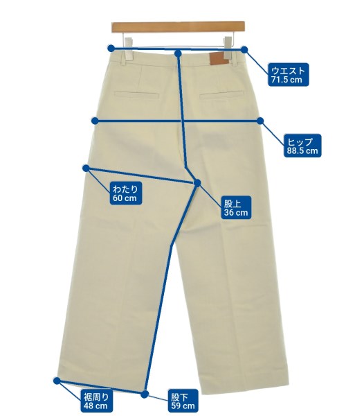 HERMES（エルメス）チノパン ベージュ サイズ:38(S位) レディース/2200643727014