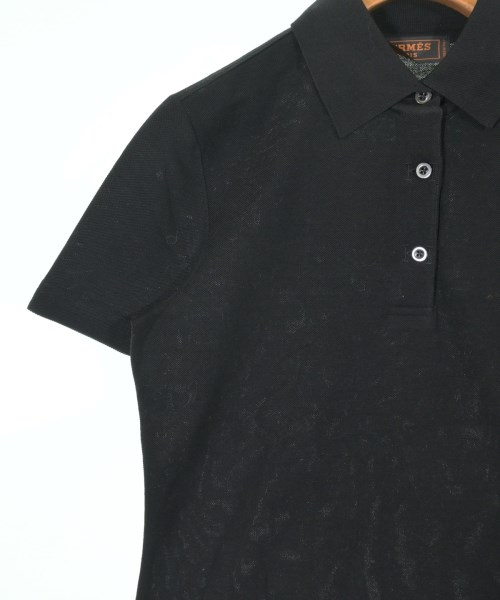 HERMES（エルメス）ポロシャツ 黒 サイズ:XS レディース/2200643727052