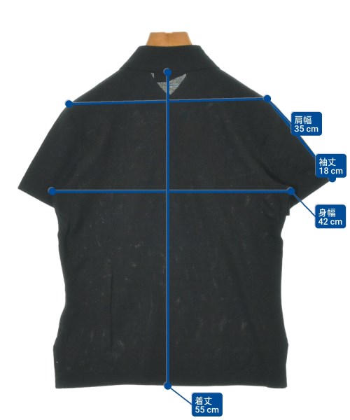 HERMES（エルメス）ポロシャツ 黒 サイズ:XS レディース/2200643727052