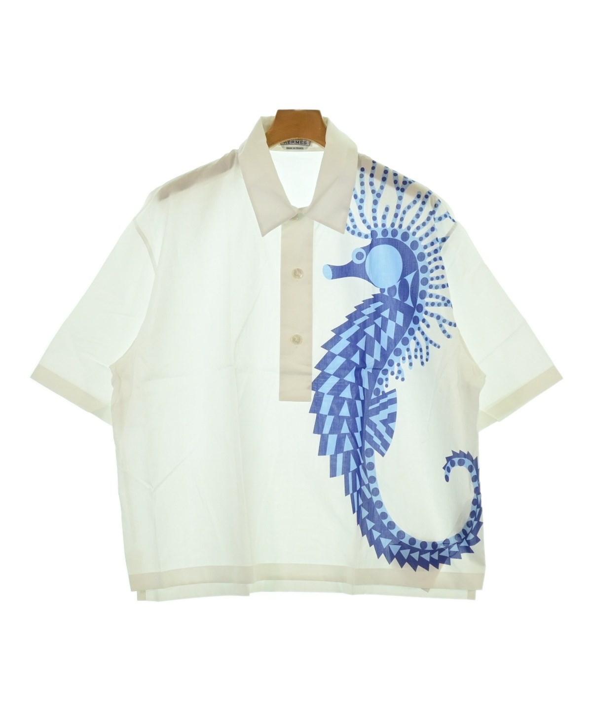 HERMES（エルメス）カジュアルシャツ 白 サイズ:40(L位) メンズ