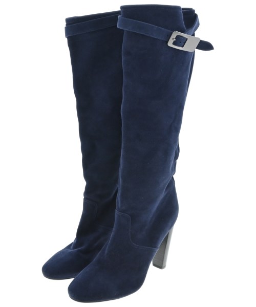 HERMES(エルメス)ブーツ 紺 サイズ:EU38(24.5cm位)/2200643749061
