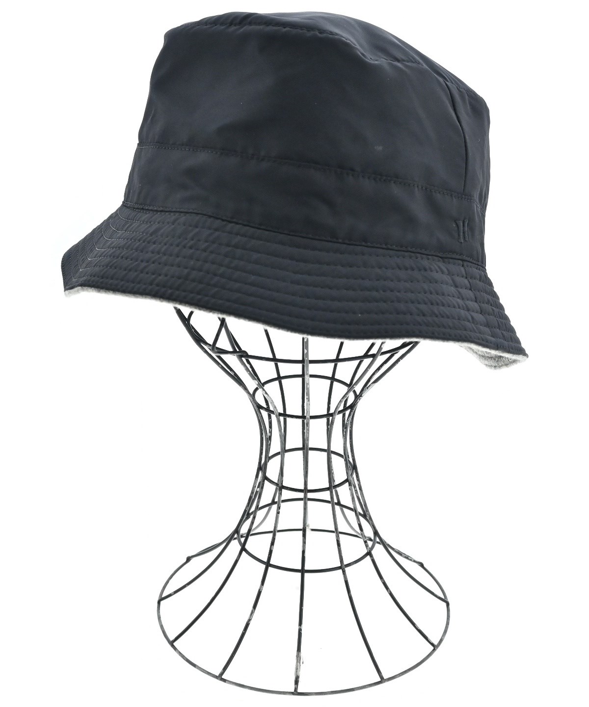 HERMES（エルメス）ハット 黒 サイズ:58cm レディース/2200574718112