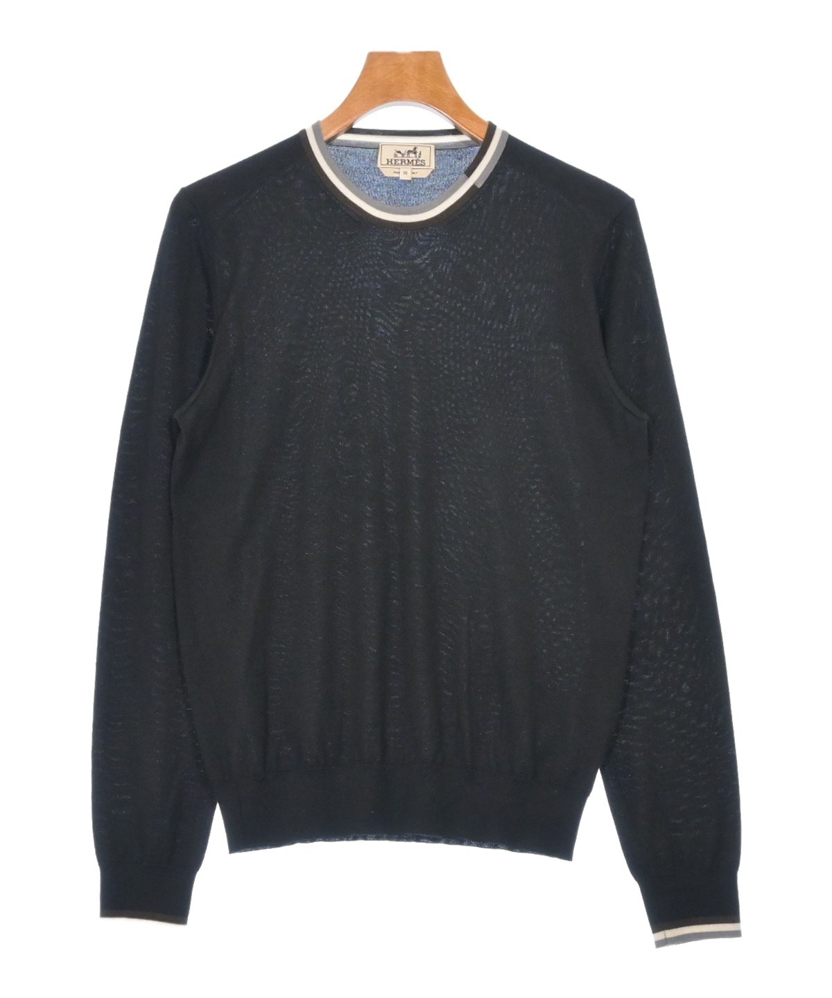 HERMES（エルメス）ニット・セーター 黒 サイズ:XS メンズ