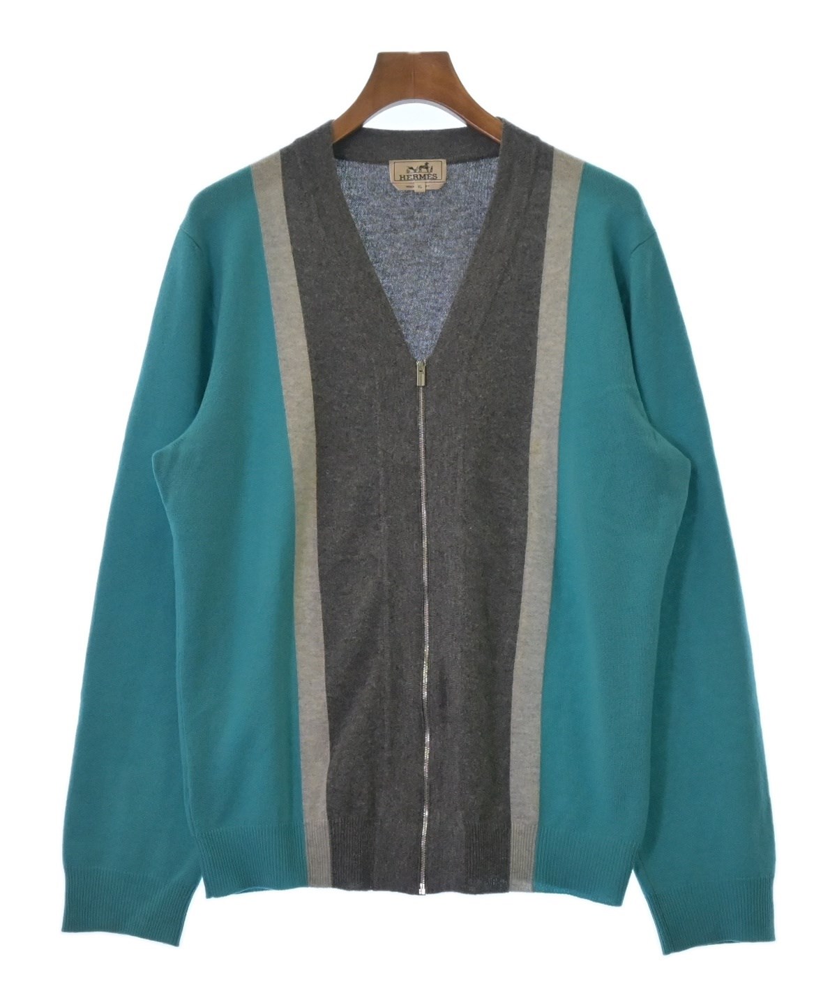 HERMES（エルメス）カーディガン グレー サイズ:XL メンズ