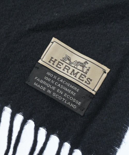 HERMES（エルメス）マフラー 黒 サイズ:- レディース/2200539116052