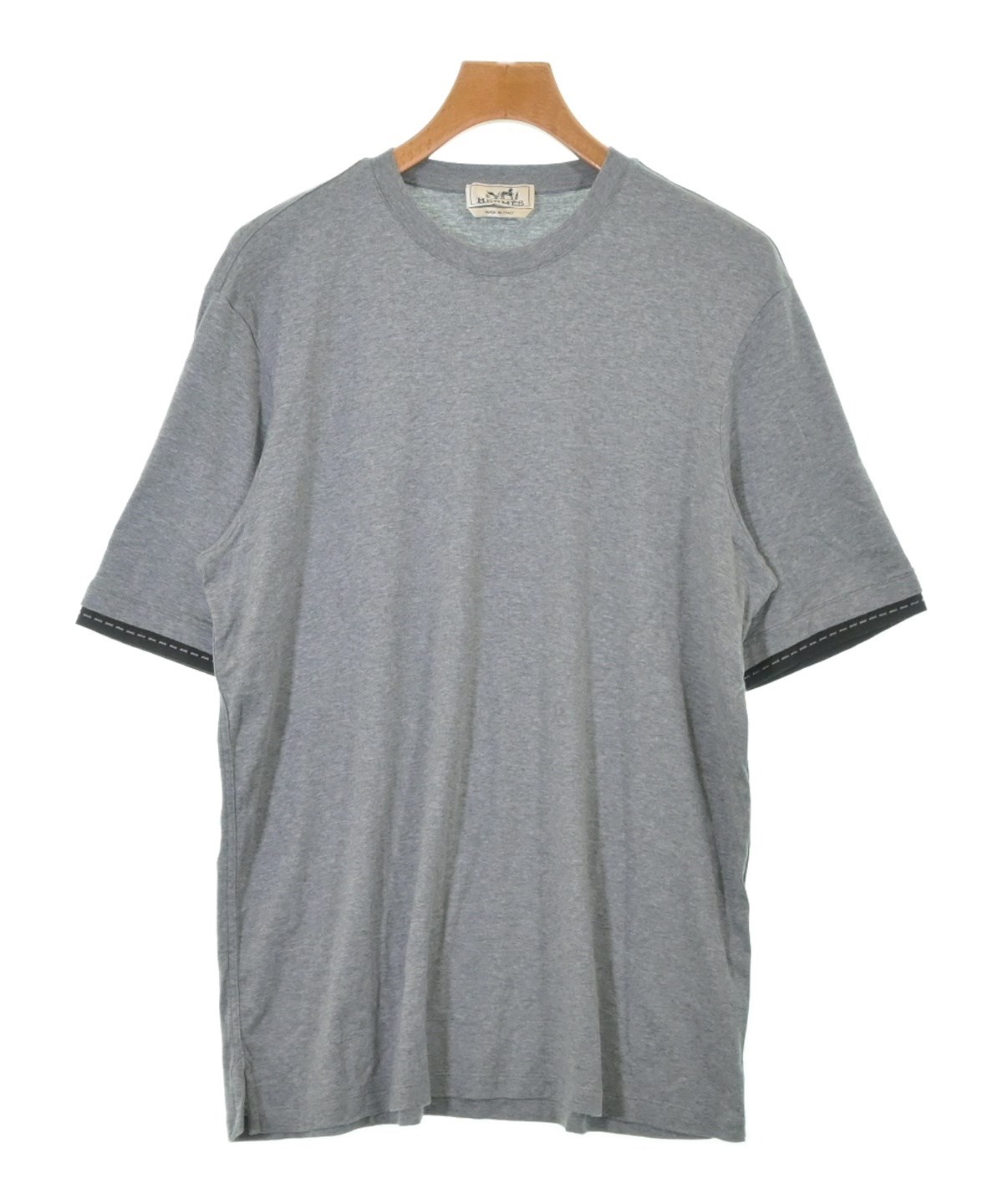 HERMES（エルメス）Tシャツ・カットソー グレー サイズ:L メンズ