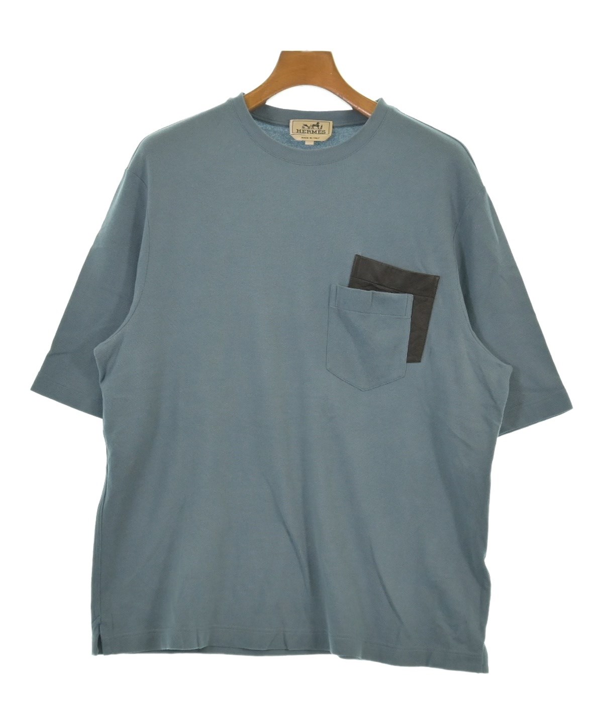 HERMES（エルメス）Tシャツ・カットソー 青 サイズ:M メンズ