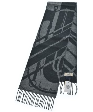 HERMES（エルメス）マフラー グレー サイズ:- メンズ/2200592724072