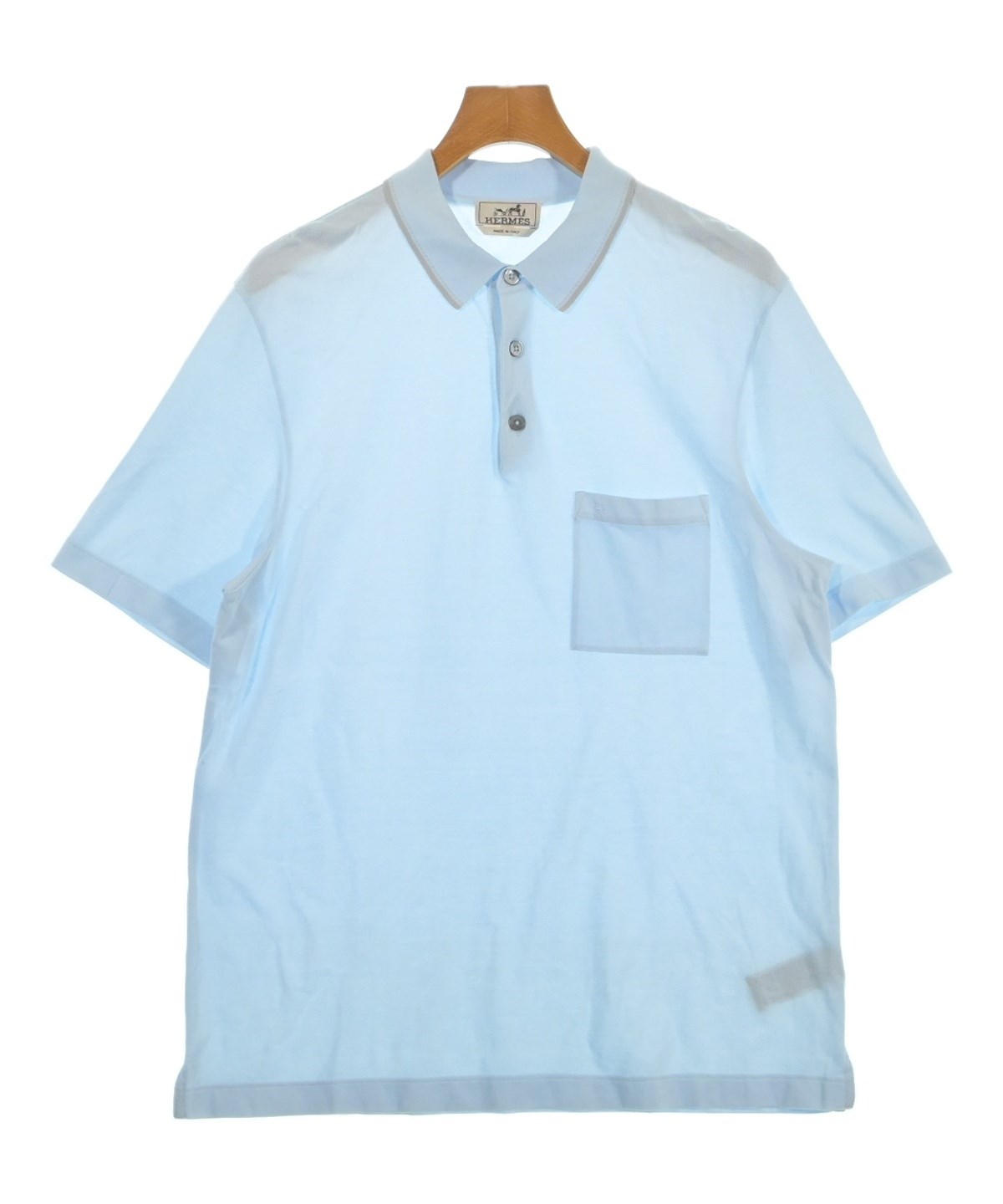 HERMES（エルメス）ポロシャツ 青 サイズ:-(M位) メンズ/2200593966020