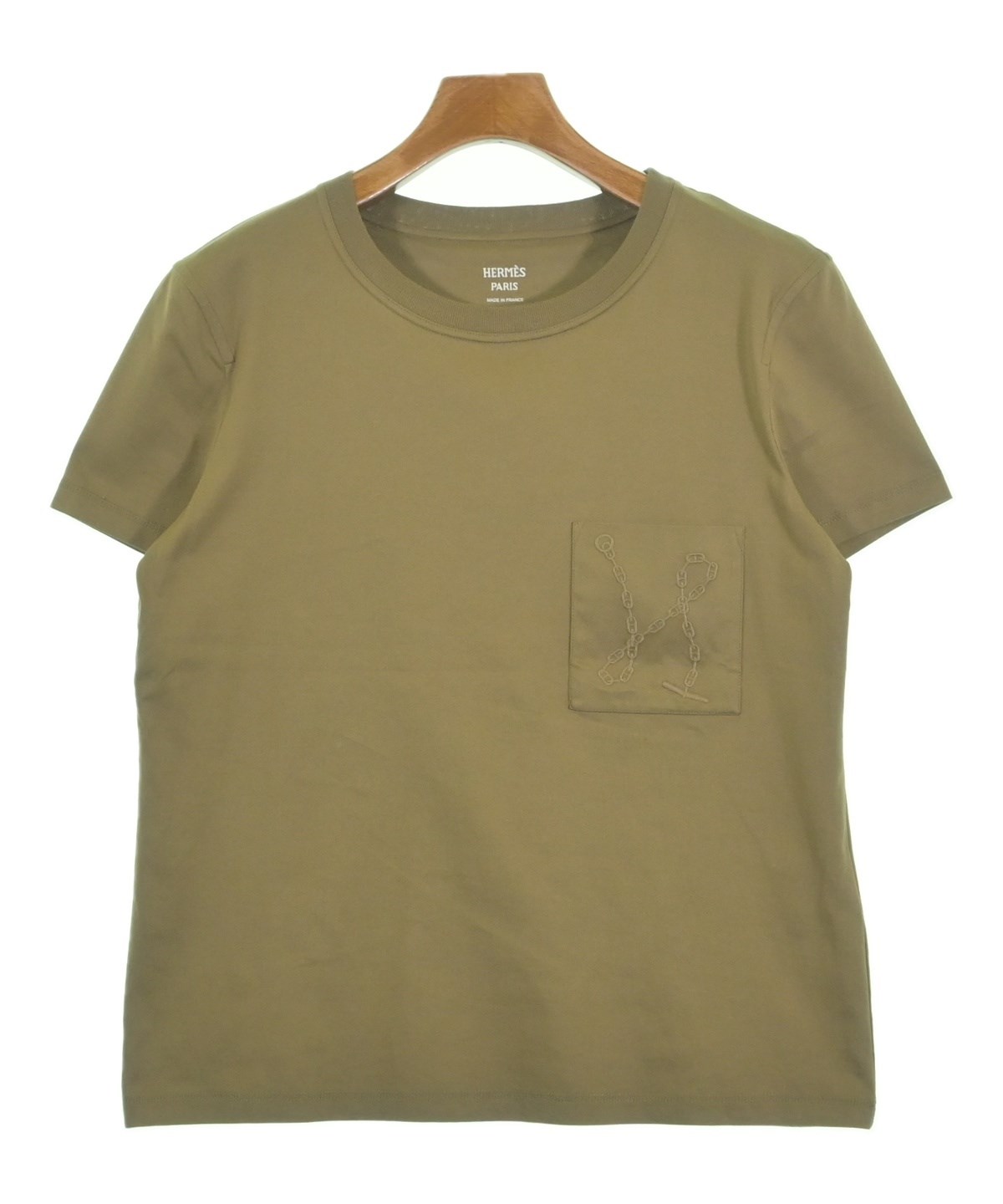 HERMES（エルメス）Tシャツ・カットソー カーキ サイズ:40(M位
