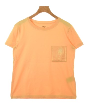 新品未使用　タグ付き　HERMÈS イエロー 長袖カットソー M HERMES（エルメス）Tシャツ・カットソー 黄 サイズ:38(S位) レディース