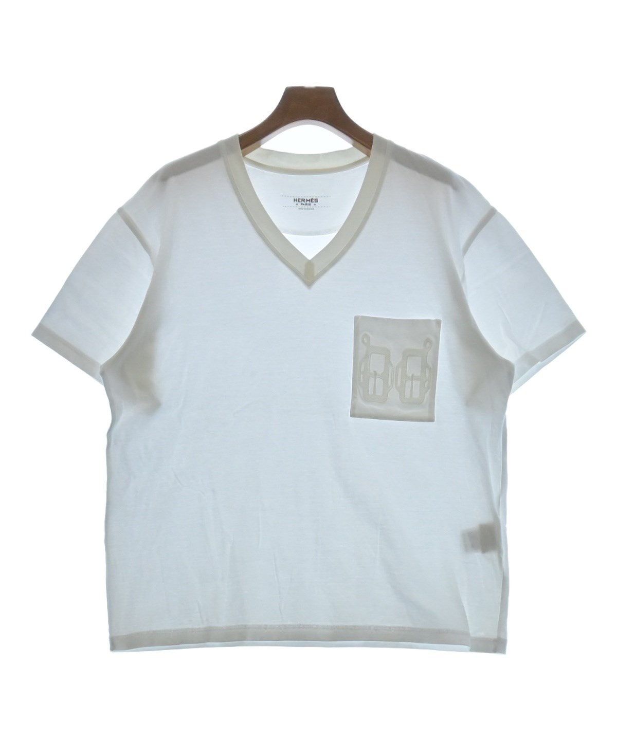 HERMES（エルメス）Tシャツ・カットソー 白 サイズ:40(M位) レディース