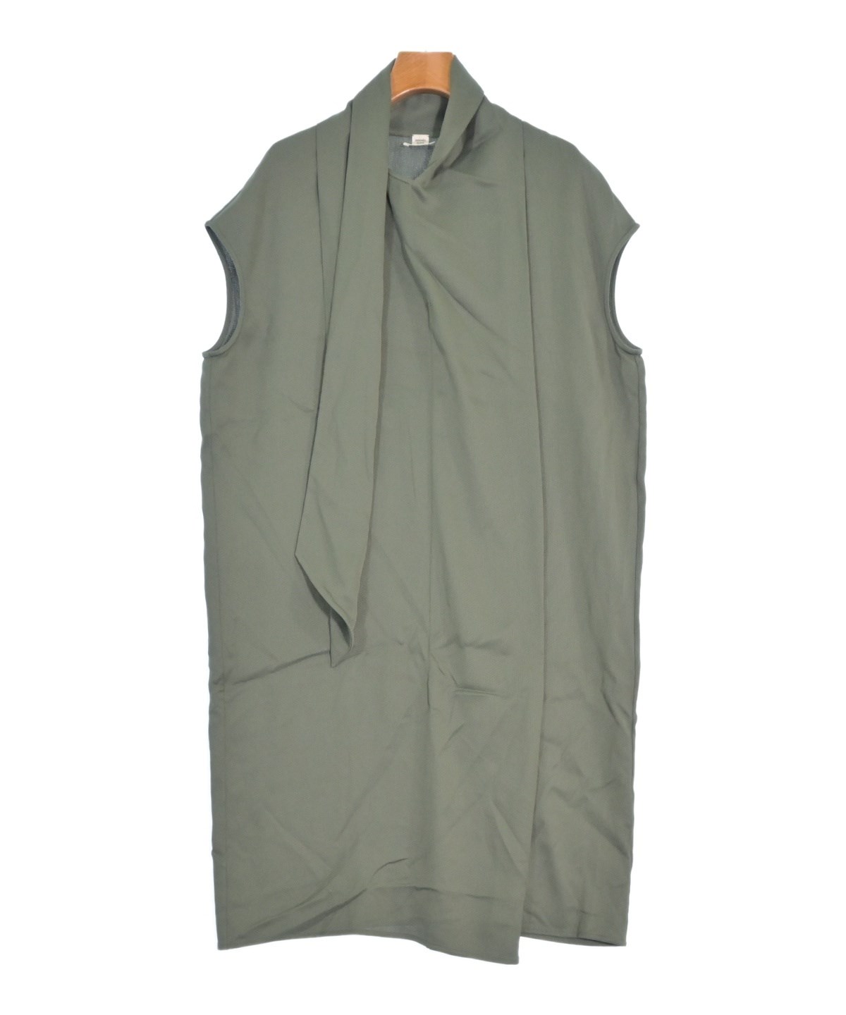 HERMES エルメス ワンピース カーキ 38(M位) 4103525L0011 HERMES（エルメス）ワンピース カーキ サイズ:38(M位