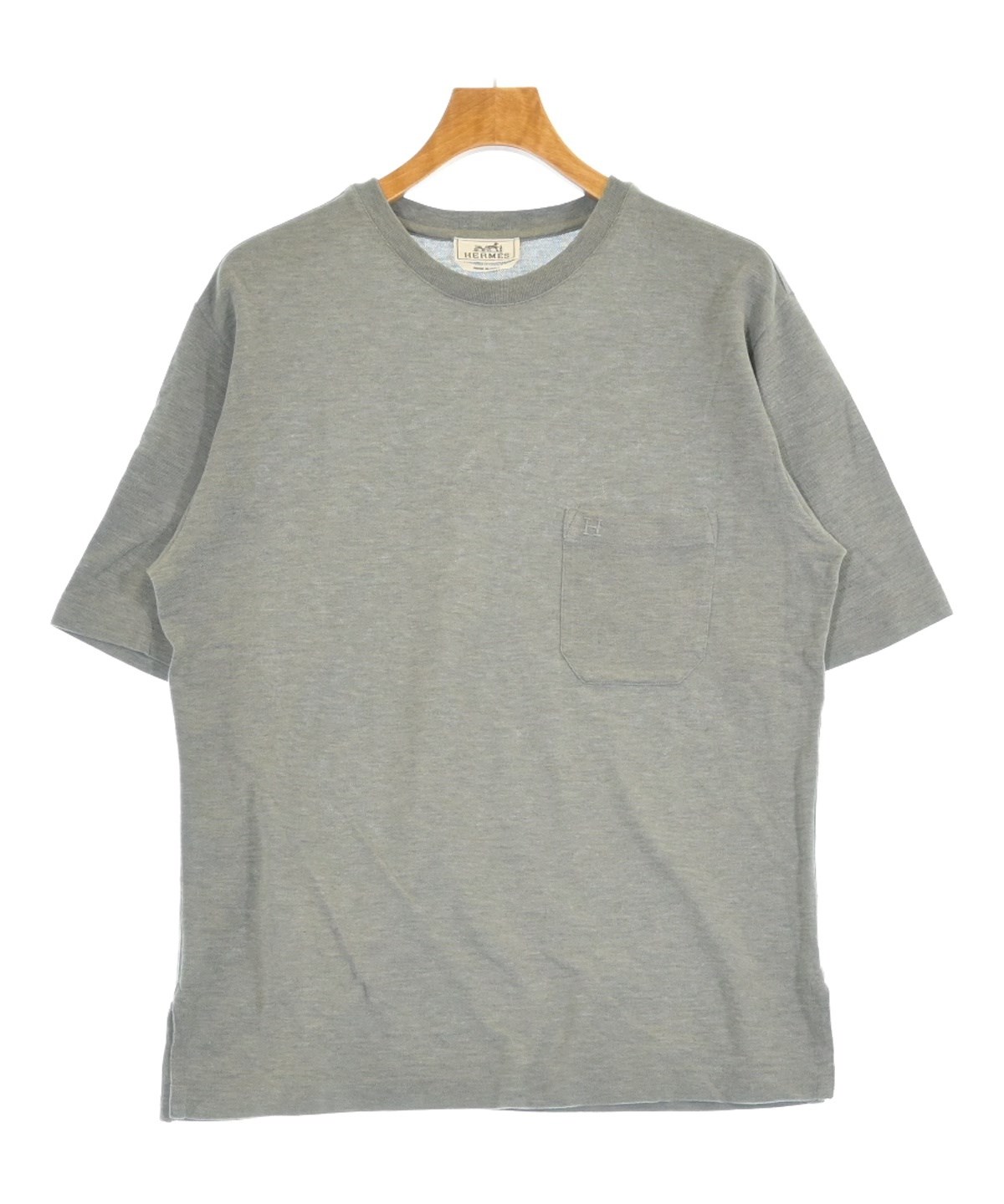 HERMES エルメス Tシャツ・カットソー グレー M 4103525J0089 HERMES(エルメス)Tシャツ・カットソー グレー サイズ:M メンズ