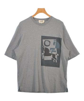 エルメスTシャツ HERMES（エルメス）Tシャツ・カットソー グレー サイズ:L メンズ