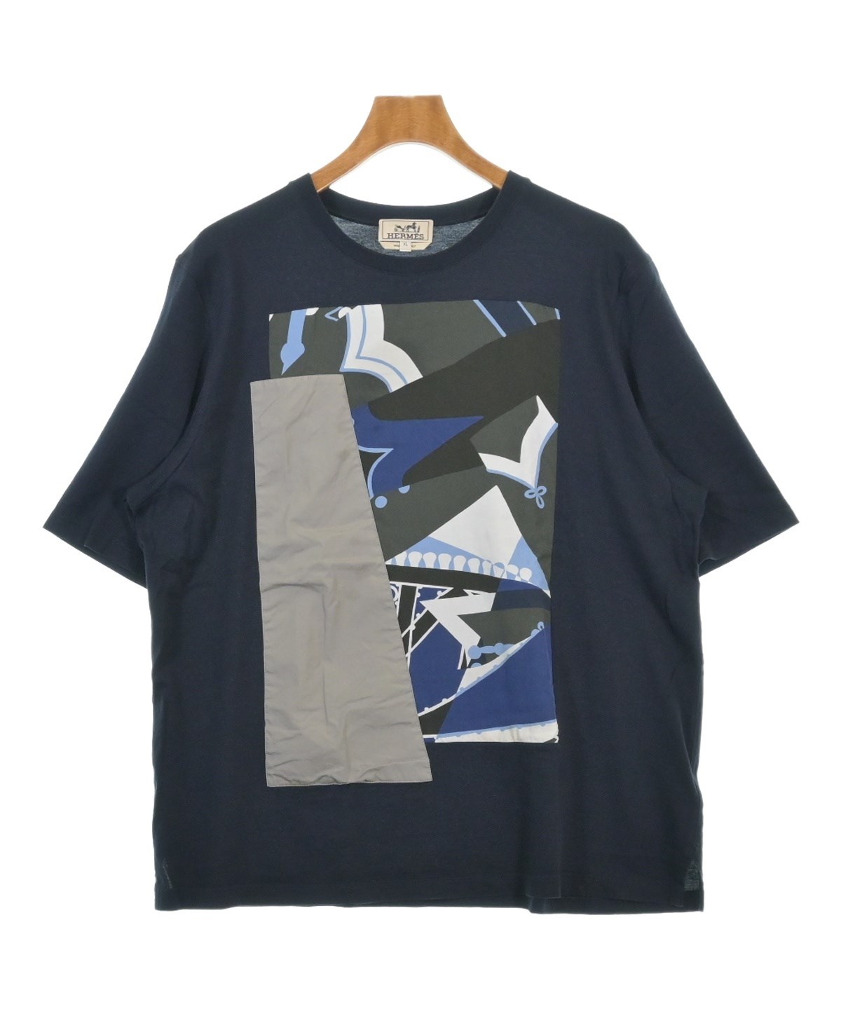 HERMES（エルメス）Tシャツ・カットソー 紺 サイズ:XL メンズ