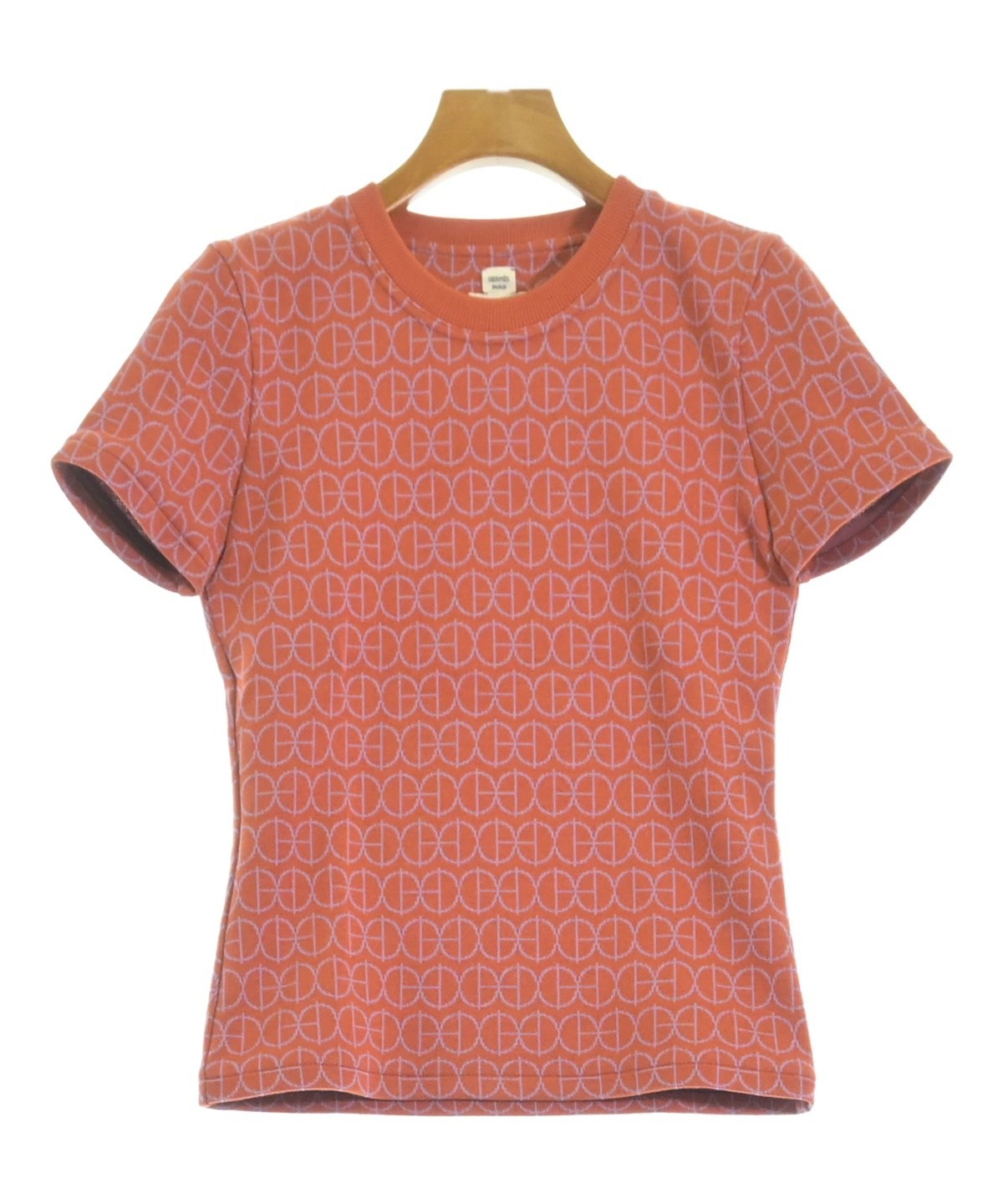 HERMES エルメス トップス 38 オレンジ レディース HERMES（エルメス）Tシャツ・カットソー オレンジ サイズ:34(XXS位