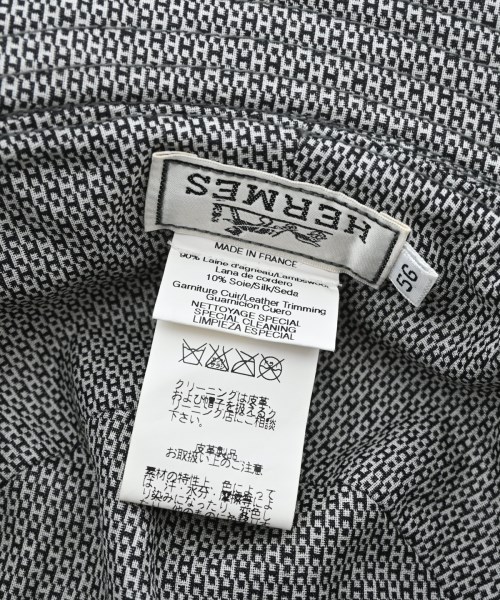 HERMES（エルメス）ハット グレー サイズ:56cm レディース/2200621215144