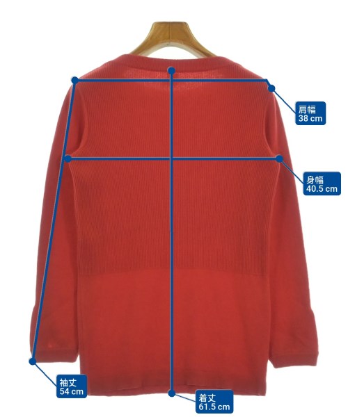 HERMES（エルメス）ニット・セーター 赤 サイズ:36(XS位) レディース/2200621949025