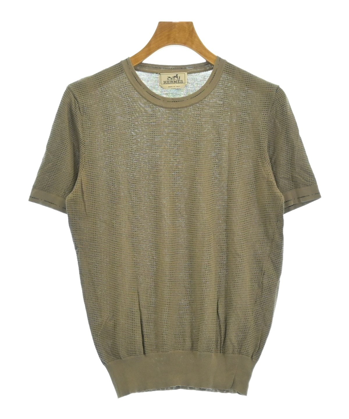 HERMES（エルメス）ニット・セーター 茶 サイズ:XS メンズ