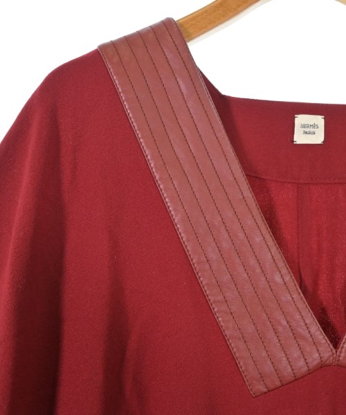 HERMES（エルメス）ブラウス 赤 サイズ:38(S位) レディース/2200622864013