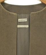 HERMES（エルメス）ノーカラージャケット 茶 サイズ:36(XS位) レディース/2200622986029