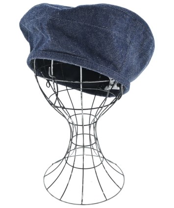 HERMES エルメス ハンチング ベレー帽 キャップ ブラック サイズ60 HERMES（エルメス）ハンチング・ベレー帽 紺 サイズ:58cm レディース