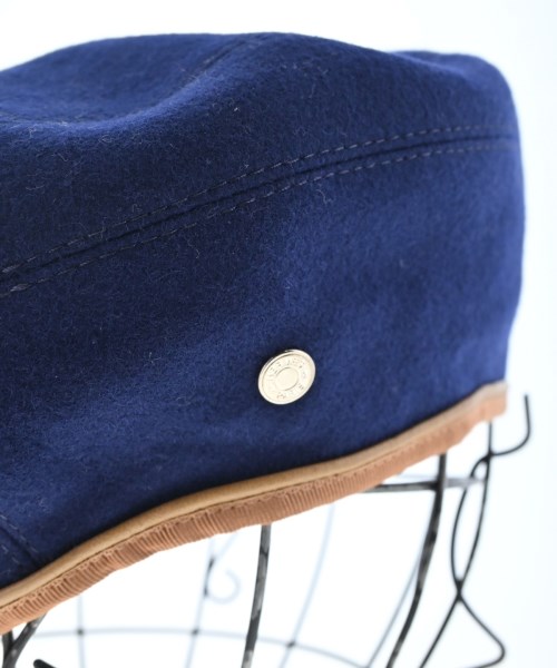 HERMES（エルメス）ハンチング・ベレー帽 紺 サイズ:57cm レディース/2200623034095