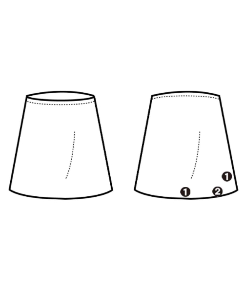 HERMES（エルメス）ひざ丈スカート 白 サイズ:34(XS位) レディース/2200623044049