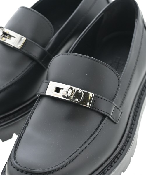 HERMES（エルメス）モカシン/デッキシューズ 黒 サイズ:EU35(21.5cm位) レディース/2200623231050