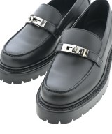 HERMES（エルメス）モカシン/デッキシューズ 黒 サイズ:EU35(21.5cm位) レディース/2200623231050