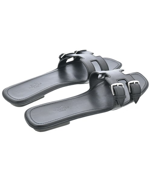 HERMES（エルメス）サンダル 黒 サイズ:EU40(26.5cm位) レディース/2200622736013